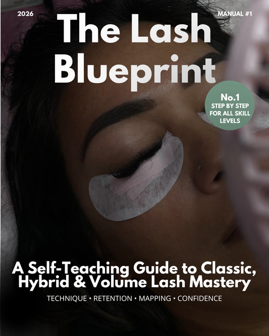 Beginner Lash Blueprint Manual - The ultimate 64 page guide to Lashing, Styling , Mapping & Business growth