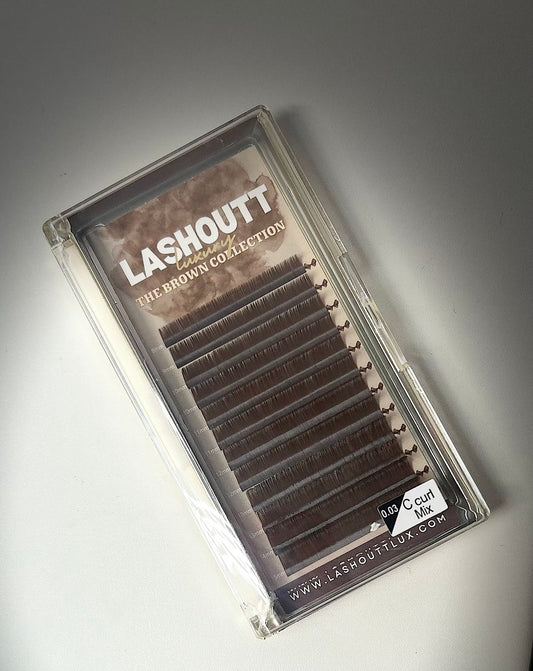 The Brown Collection                   0.3 C curl 8-15mm MIX